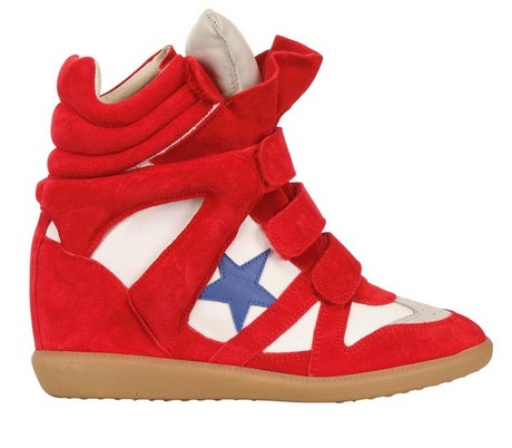isabel-marant-red-80mm-bayley-suede-canvas-wedge-sneakers1