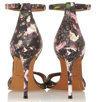 Givenchy Floral-Print Leather Sandals1