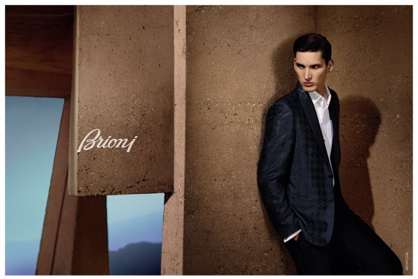 Model Dominik Bauer For Brioni Spring 2015 Ad Campaign 1