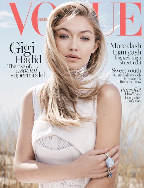 Gigi Hadid Covers The June 2015 Issue Of Vogue Australia1