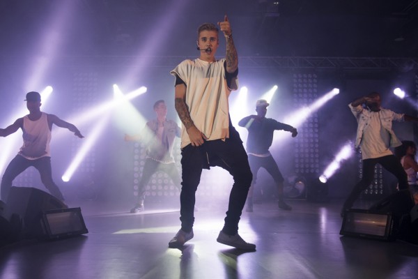 Justin Bieber performs on the stage during the Calvin Klein Jeans event at the Kai Tak Cruise Terminal on 11 June 2015 in Hong Kong, China. Photo by Moses Ng / studioEAST