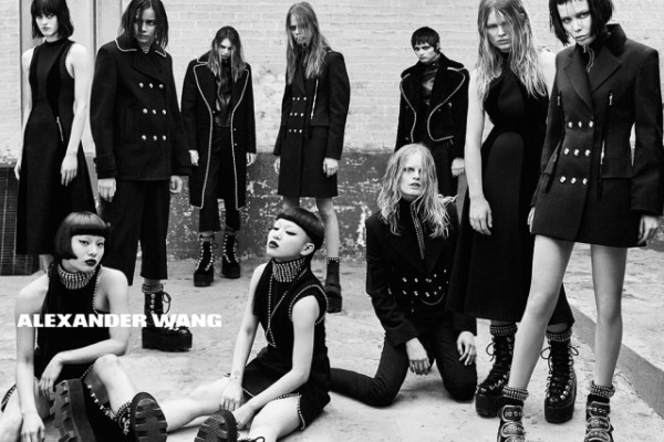 A visual from the Alexander Wang Fall 2015 campaign.