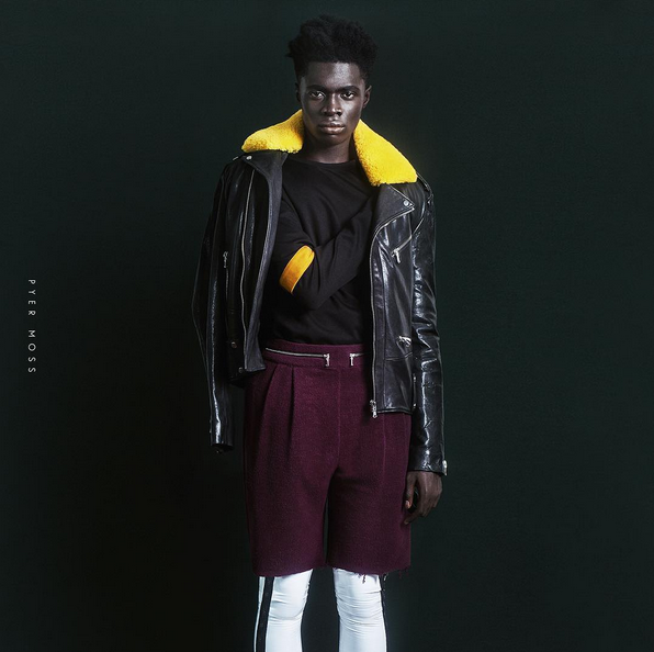 Model Sheck For Pyer Moss' Autumn Winter 2015 16 Foul Play Editorial 3