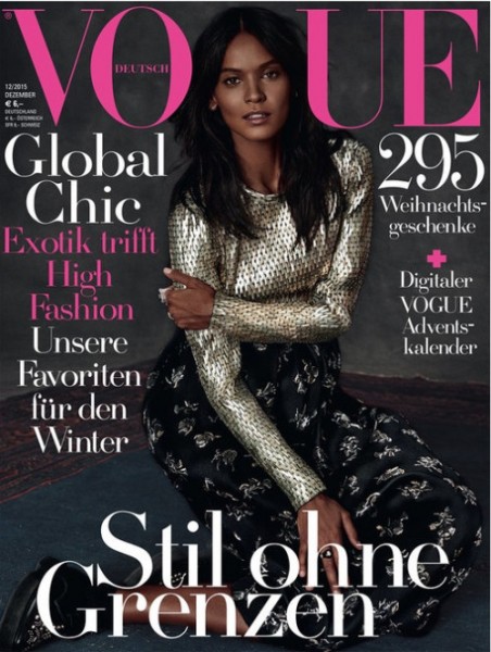 Liya Kebede Fronts Vogue Germany December 2015 Issue 1