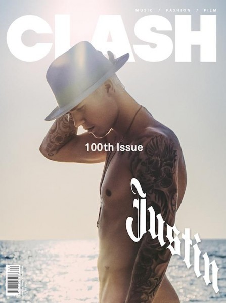 Justin Bieber Poses Nude For The 100th Issue Of Clash Magazine 1