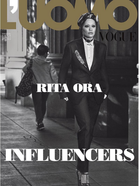 Rita Ora Covers L'Uomo Vogue Influencers May June 2016 Issue1