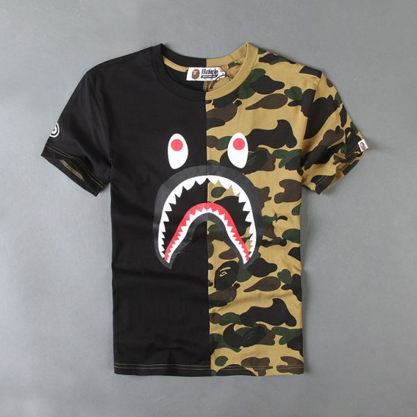 BAPE Camouflage shark T-shirt