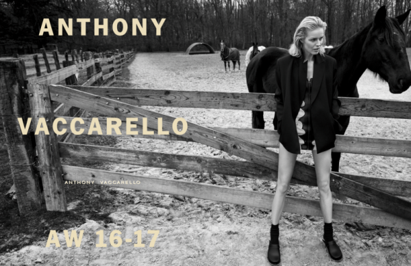Eva Herzigová Stars in Anthony Vaccarello’s Fall Winter 2016 Ad Campaign