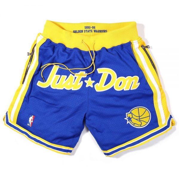 Just Don Golden State Warriors Basketball Shorts2