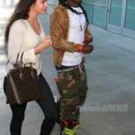Dope Or Nope? Lil Wayne Wearing A Leopard Print Hoodie, Camo Shorts & Snowboard Boots At The Lakers Game