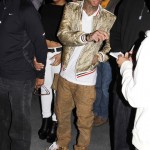 Styling On Them Lames: Tyga Rocking Christian Louboutin Sneakers & Dior Homme Snakeskin Jacket
