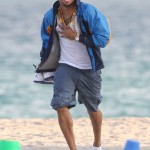 Fun In The Sun: Chris Brown, His Girlfriend Karrueche Tran & Friends Hit Up The Beach 