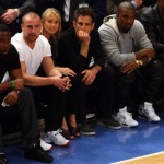 Sitting Courtside At The Garden: Kanye West, La La & Ben Stiller At The Knicks Game