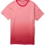 What To Wear On A Cool Summer Day? $615 Balenciaga Pleated High-Top Sneakers & $295 Pink & Red Ombre-Effect Tee-Shirt