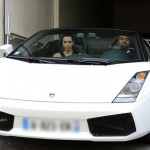 Living The Good Life: Kanye West & Kim Kardashian Riding Through Paris In A White Lamborghini Gallardo