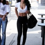 Showing Her Sexy Abs, Stomach & BIG Titties: Teyana Taylor Flaunts Her Amazing Body In Hollywood 