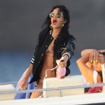 Yacht Life Living: Rihanna Pops Bottles Of Ace Of Spade On The French Riviera In A Leopard Bikini    