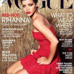 Rihanna Sports A Short Hairdo & Wears A Red Dress On The Cover Of Vogue Magazine’s November 2012 Issue