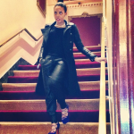 Brains & Beauty! Angela Simmons In A Trapstar Winchester Trench Coat & Christian Louboutin Pumps