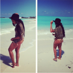 Angela Simmons Shows Her Bikini Body & A Lot Of Cake While Vacaying In The Bahamas 