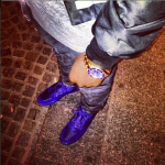 Pusha T Flashes His $595 Balenciaga Violet Monochromes High Sneakers 