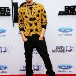 Celebs Style: J Cole, DJ Drama & Brandon T Jackson Rocks A Versace Sweater At The 2013 BET Awards