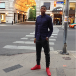 Get The Look: Tristan Thompson Wears $545 Balenciaga Arena Hi Trainers & Concealed Leather Sweatpants 