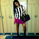 Are You Feeling It? Angela Simmons Styling In Stripes & Plaid Prints