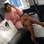 Ciara Styling In Pink While Picking Up Some Goodies From Balmain In Paris