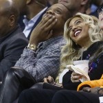 The Carters Spotted Sitting Courtside At OKC vs. Clippers Game 
