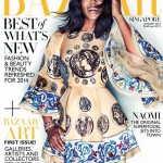 Naomi Campbell For Harper’s Bazaar Singapore; Wears A Dolce & Gabbana Dress