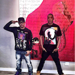 Jay Z Wears A Givenchy Madonna Halo Printed Cotton-Jersey Tee-Shirt & Timberland Boots