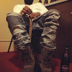Rapper Rick Ross Wears A Pair Of YEEZY Season 1 Yeezy 950 Boots