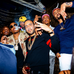 French Montana Parties In A Givenchy Cuban-Fit Star-Appliqués Wool Sweater