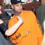 Tyga Spotted In A Vetements Printed Cotton Top