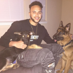 NBA Player Kyle Anderson Rocks A Givenchy Printed Distressed Cotton-Jersey Sweatshirt & Balmain Destroyed Stretch Denim Jeans