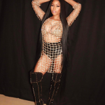 Nicki Minaj Wears A Pair Of Jennifer Le 2BD Black Over The Knee Boots