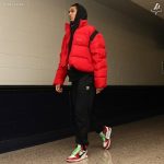 NBA Fashion: Jordan Clarkson Wears A Balenciaga Oversized Quilted Ripstop Down Jacket & Virgil Abloh’s OFF-WHITE x Air Jordan 1 Sneakers