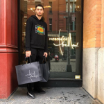 NBA Style: Zach LaVine Spotted In A Gucci Logo Sweatshirt & Amiri Black MX1 Trousers