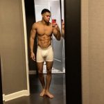 Model & Influencer Deven Hubbard Poses In A Pair Of Calvin Klein Stretch Boxer Briefs