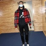 Kyle Anderson Styles In Amiri And Air Jordan 1 Retro High OG ‘Gym Red’