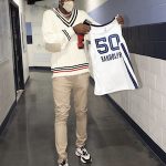 Jaren Jackson Dressed In A Profound Varsity Knit Patch Cricket Sweater And Dior B22 Sneakers