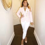 Styling On ‘Em: Ashanti Stepped Out In A Balmain Double Breasted Blazer And Dolce & Gabbana Pointed Toe High-Heel Pumps