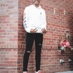 High School Basketball Player Jordan Ghee Wears An Off-White Marker Hoodie And Louis Vuitton LV Trainer Sneakers